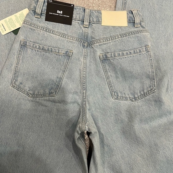 [W24Ins30”]Twik R&B light washed wide leg High Rise Denim Jeans - Picture 8 of 8